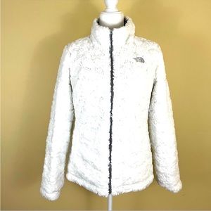 The North Face Women's White Fleece Jacket REVERSIBLE!
